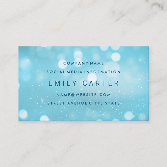 Magical Background  Business Card (Front)
