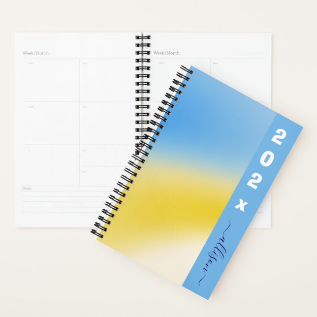 Magical background name Personalised  Planner (Display)