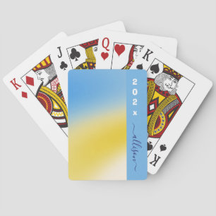Magical background name Personalised Playing Cards