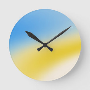 Magical background name Personalised Round Clock