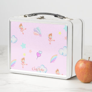 Magical Ballet rainbow back to school party kid Metal Lunch Box