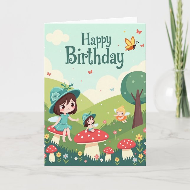 Magical Beings Birthday Card (Front)