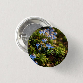 Magical Bioluminescent Fungi - Deep Forest 3 Cm Round Badge