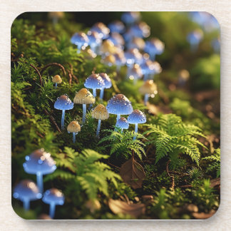 Magical Bioluminescent Fungi - Deep Forest Coaster