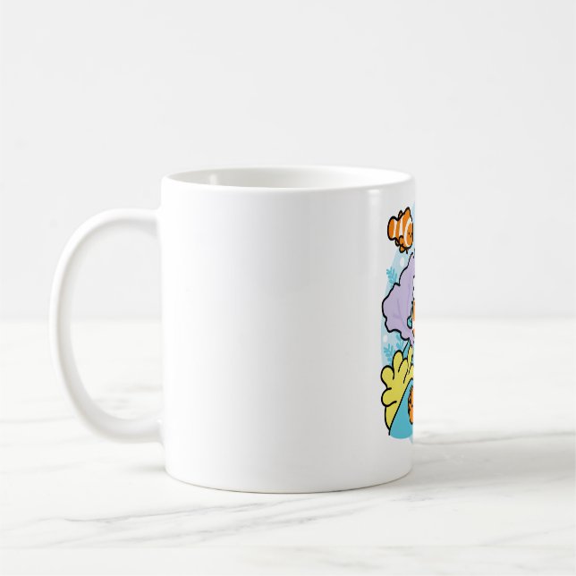 Magical Bird Scooty the Mermaid - Merbird Coffee Mug (Left)