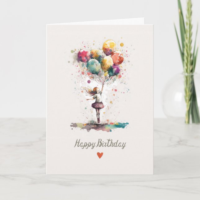 Magical Birthday Card for a Magical Girl (Front)