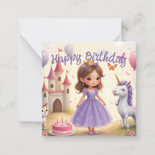 Magical Birthday in a Fairy Tale World Card