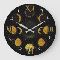 Magical Black & Gold Moon Phases