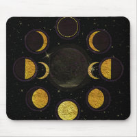 Magical Black & Gold Moon Phases