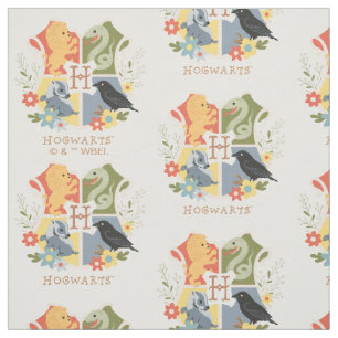 Magical Blooms HOGWARTS™ Crest Fabric