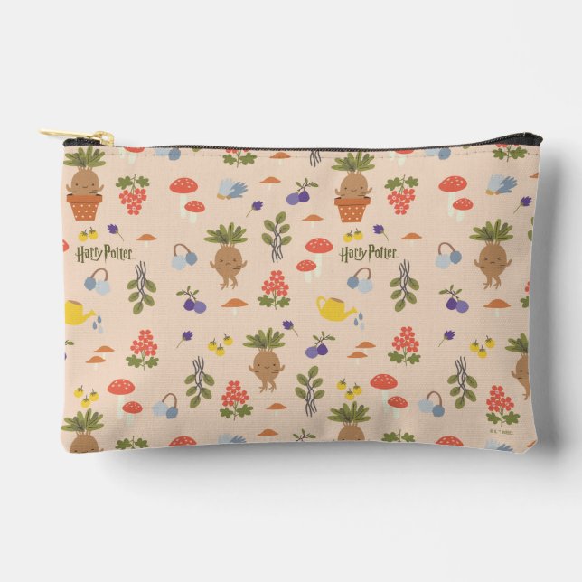 Magical Blooms Mandrake Pattern Accessory Pouch (Front)
