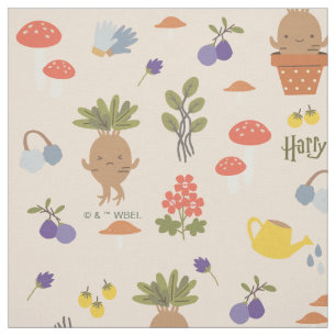 Magical Blooms Mandrake Pattern Fabric