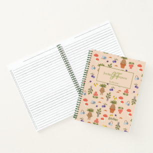 Magical Blooms Mandrake Pattern Notebook