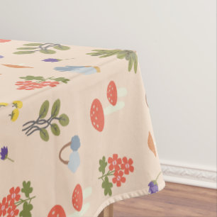 Magical Blooms Mandrake Pattern Tablecloth