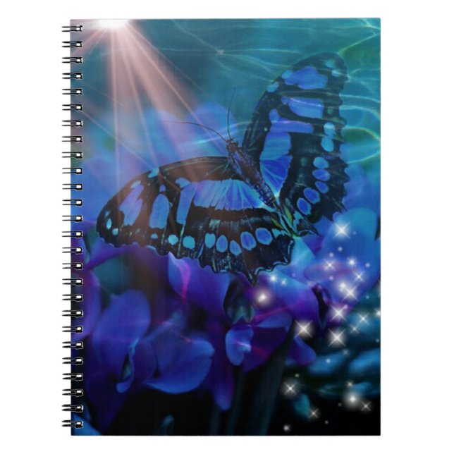 Magical Blue Butterfly Notebook (Front)