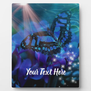 Magical Blue Butterfly Plaque