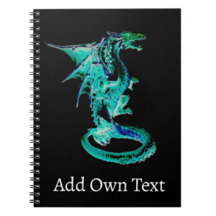 Magical Blue Dragon Ocean Fantasy Creature Design Notebook