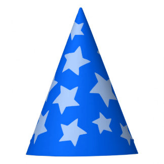 Magical Blue Stars Party Hat