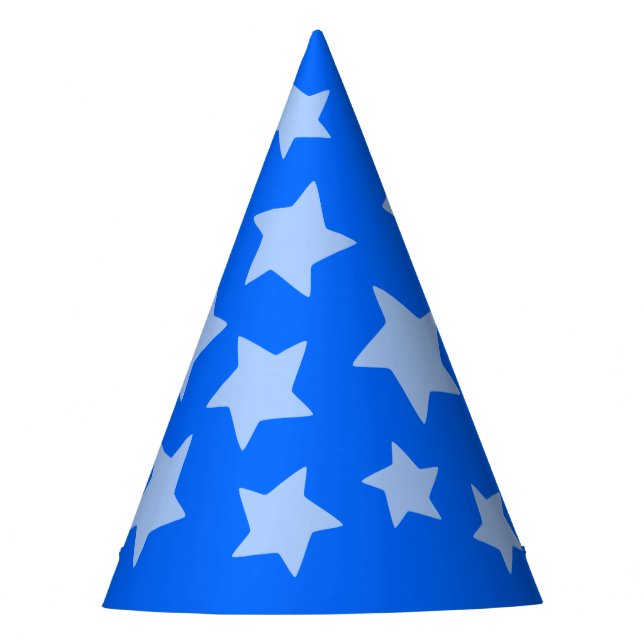 Magical Blue Stars Party Hat (Front)