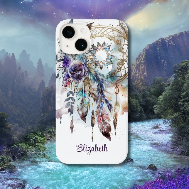 Magical Boho Crystals Dreamcatcher Case-Mate iPhone Case (Creator Uploaded)