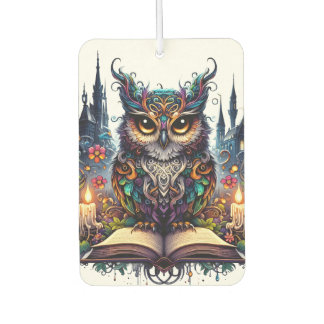 Magical Bookish Owl Car Air Freshener