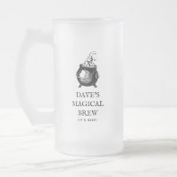 Magical brew funny Halloween personalised cauldron