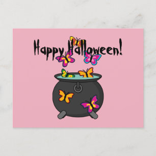 Magical Butterflies from a Cauldron   Add own Text Holiday Postcard
