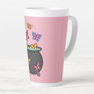 Magical Butterflies from a Cauldron Latte Mug