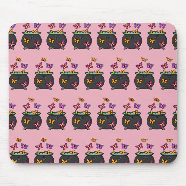 Magical Butterflies from a Cauldron Mouse Mat (Front)