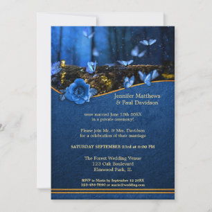 Magical Butterfly Your Photo Post Wedding Party Invitation
