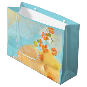 Magical California Orange Poppies Fields Large Gift Bag