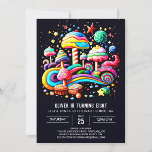 Magical Candyland Birthday Invitation