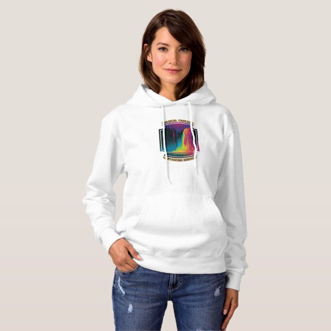 Magical cascade, captivating serenity hoodie (Front Full)