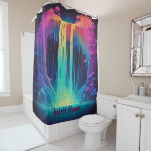 Magical cascade, captivating serenity shower curtain