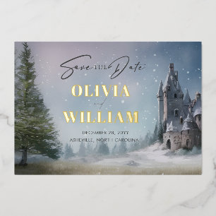Magical Castle Fairytale Wedding Save The Date