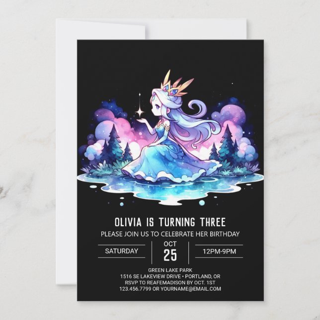 Magical Castle Princess Birthday  Invitation (Front)