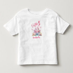 Magical Castle Princess One Year Birthday T-shirt