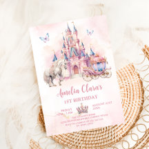 Magical Castle Unicorn Princess Girl Birthday 