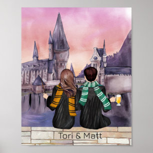 Magical Castle Wizard Portrait, Cople Print