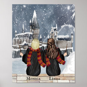 Magical Castle Wizard Portrait, Wizards Print