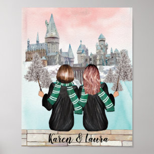 Magical Castle Wizard Portrait, Wizards Print