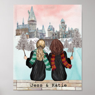 Magical Castle Wizard Portrait, Wizards Print