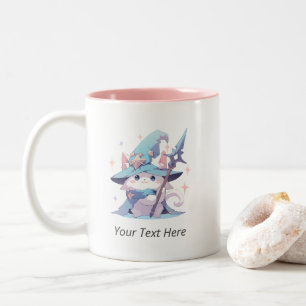 Magical Cat Magician   Japanese Anime Style Two-Tone Coffee Mug