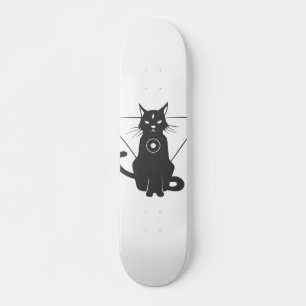 Magical cat silhouette - Choose background color Skateboard