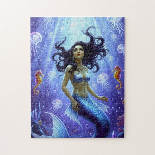 Magical Cave Mermaid Jigsaw Puzzle (Vertical)