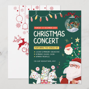 "Magical Celebration: Christmas Invitation Card 