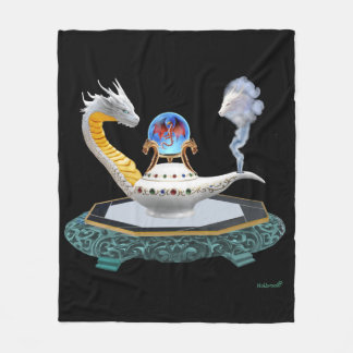 Magical Ceramic Dragon Fantasy Art Blanket