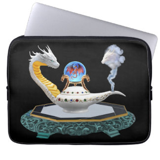 Magical Ceramic Dragon Lamp Fantasy Art Laptop Sleeve