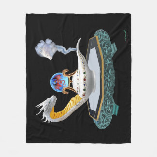 Magical Ceramic Dragon Lantern Fleece Blanket