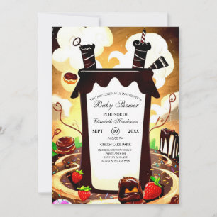 Magical Chocolate Baby Shower Invitation